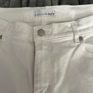 LOFT white Denim Pants